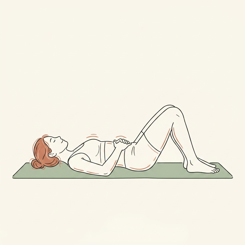 Illustration of 360-Degree Breath with Transverse Abdominis Engagement