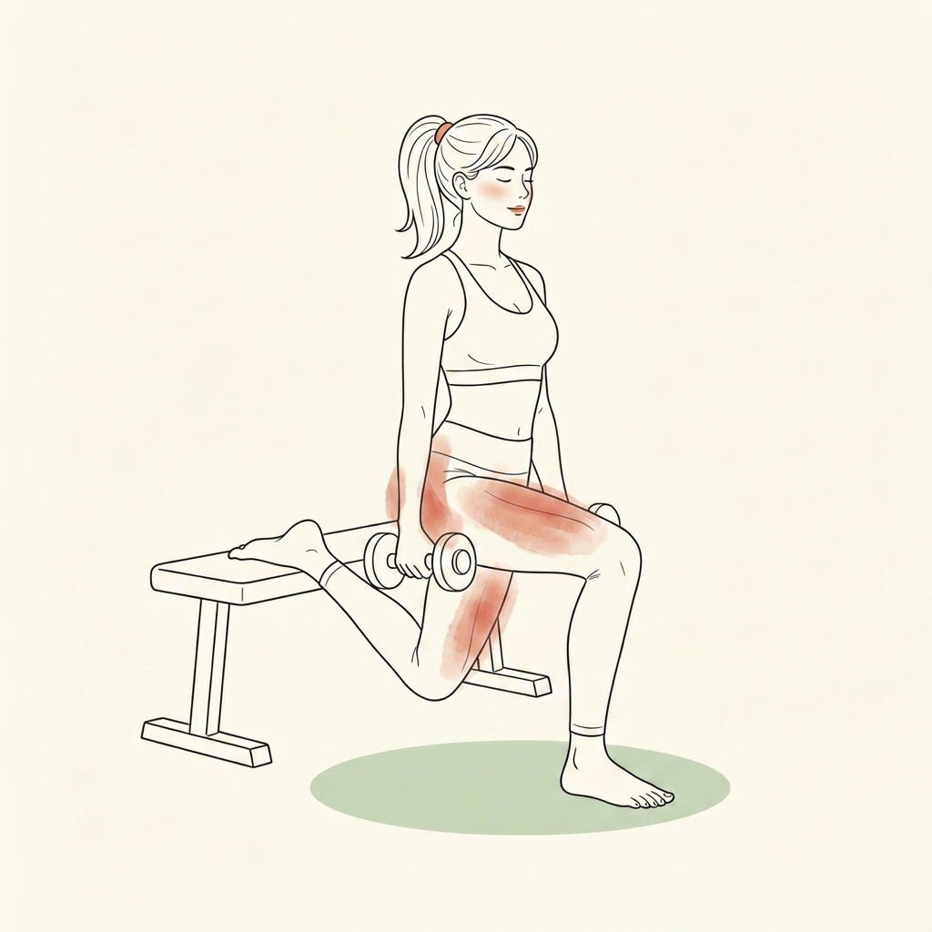 Illustration of Bulgarian Split Squat