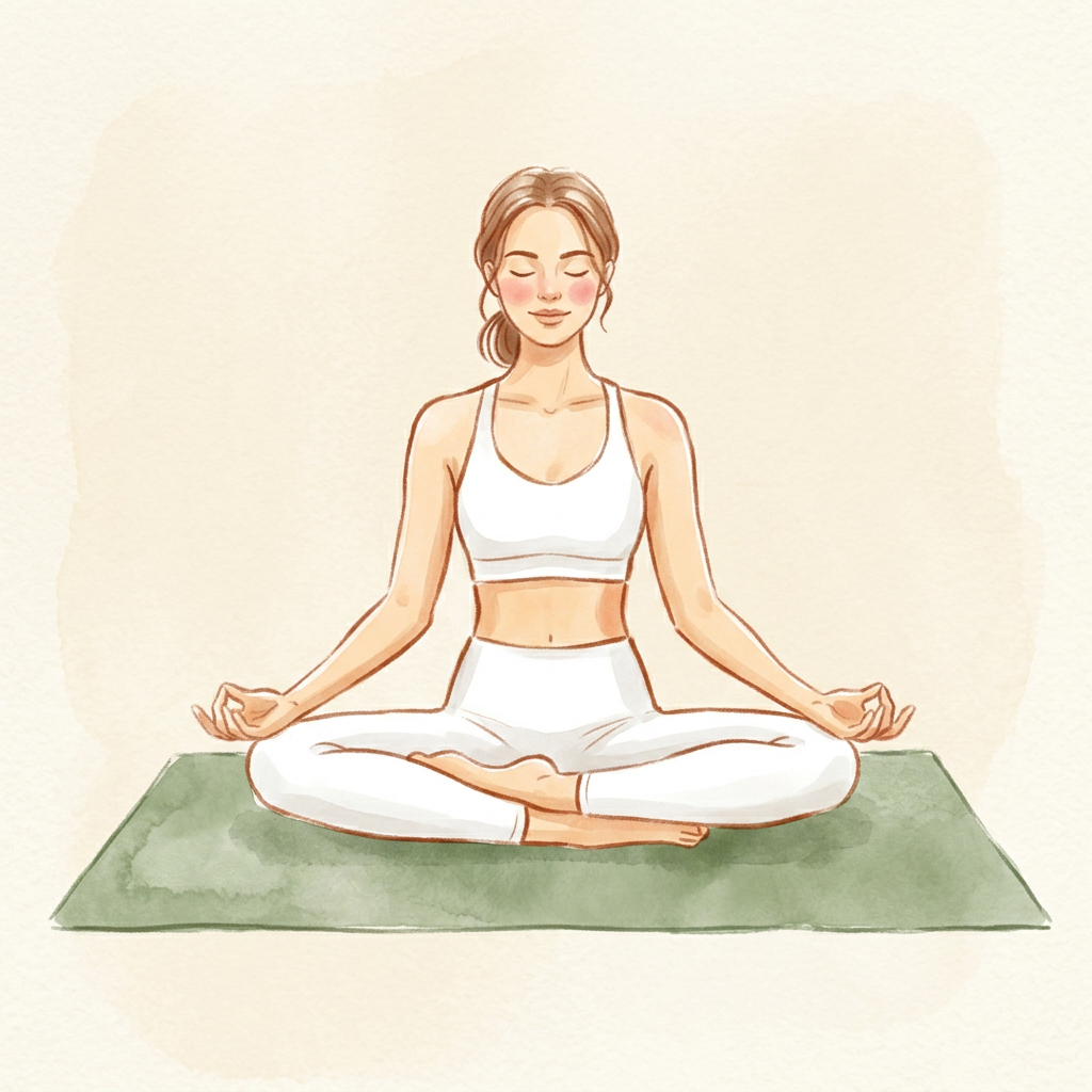 Illustration of Comfortable Seated Meditation