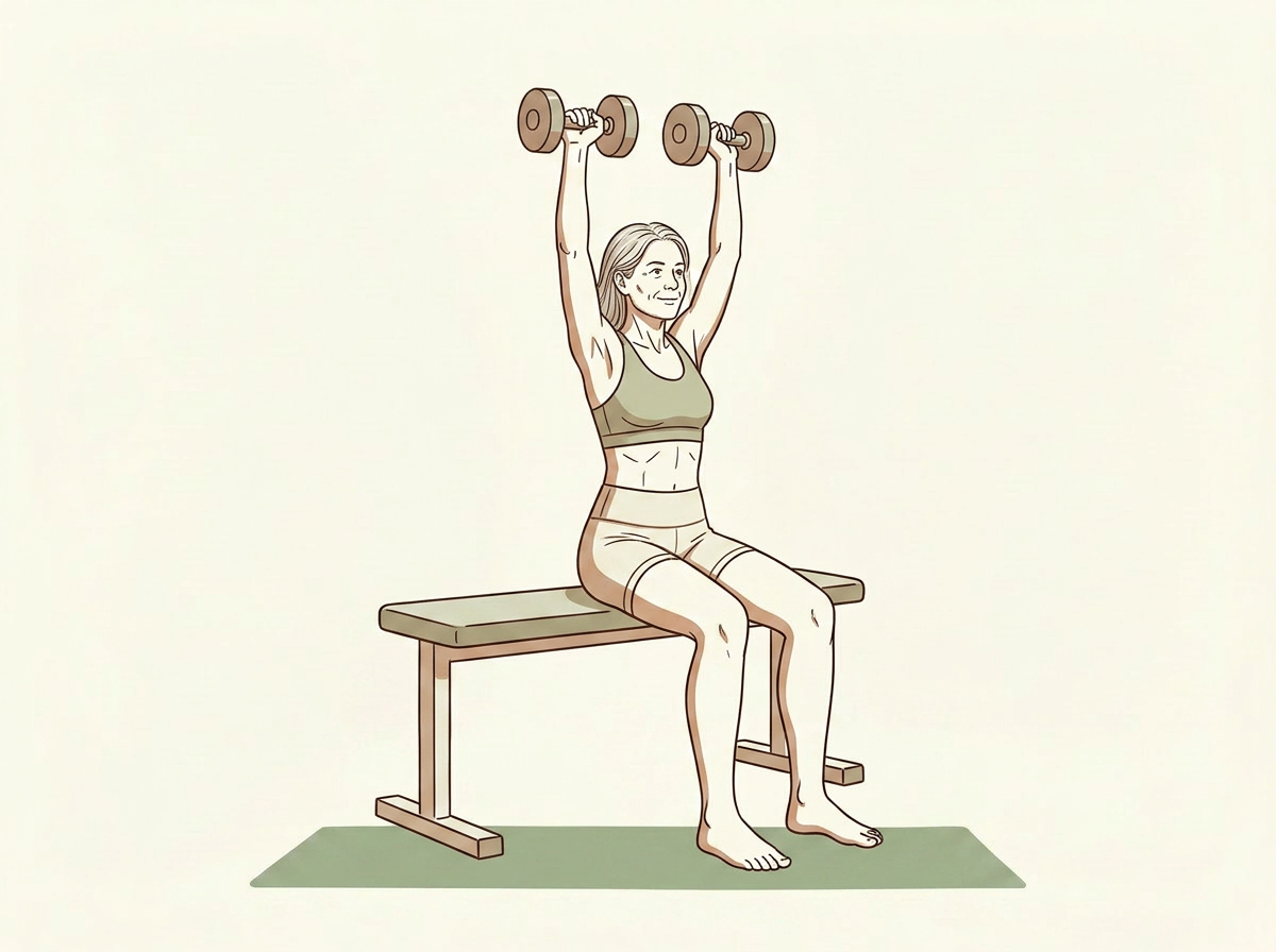 Illustration of Dumbbell Shoulder Press