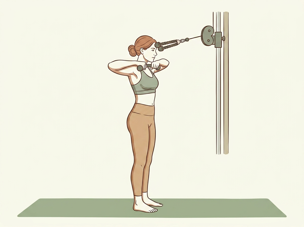 Illustration of Face Pulls