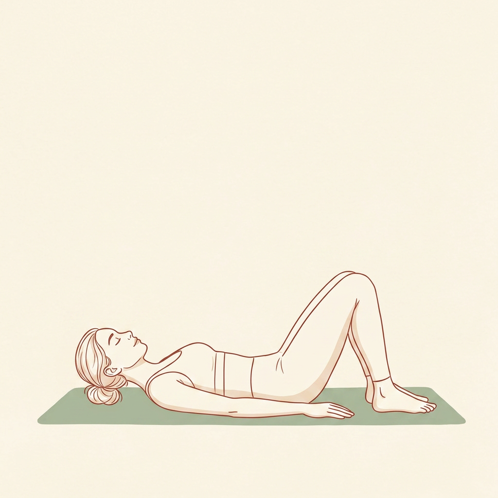 Illustration of Pelvic Tilts (supine)