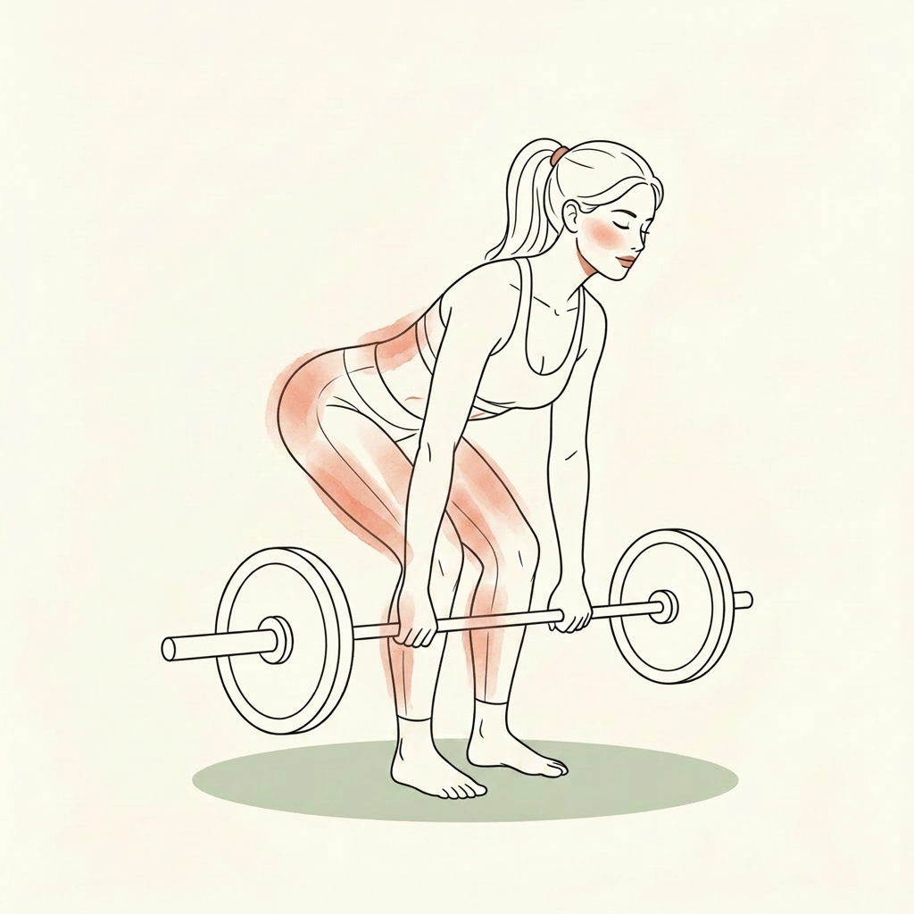 Illustration of Romanian Deadlift