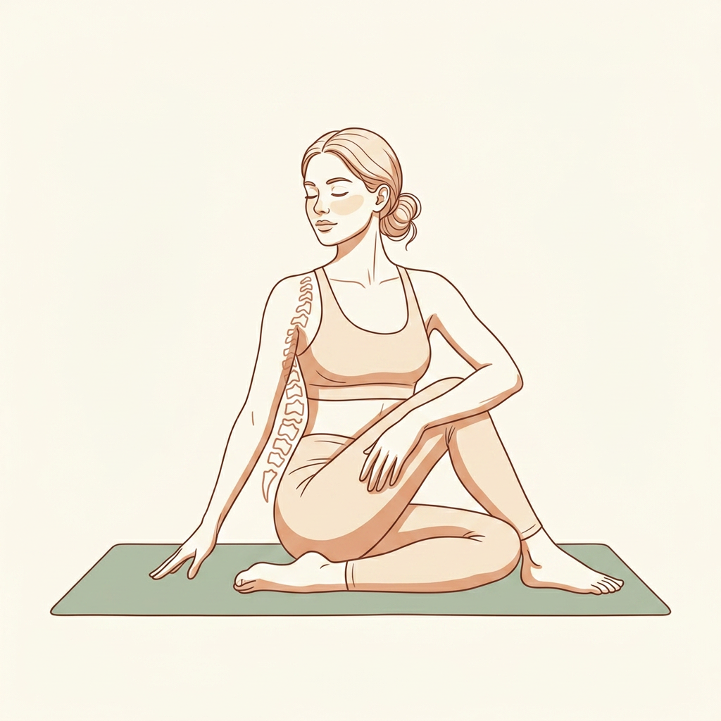 Illustration of Segmental Spinal Wave (Seated)