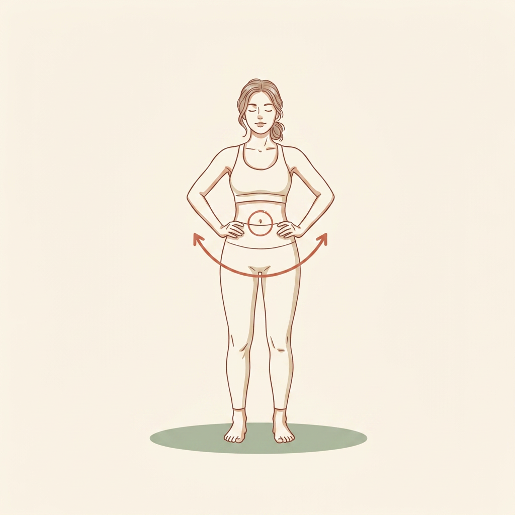Illustration of Standing Pelvic Clocks