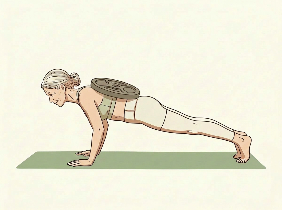 Illustration of Weighted Push-Up